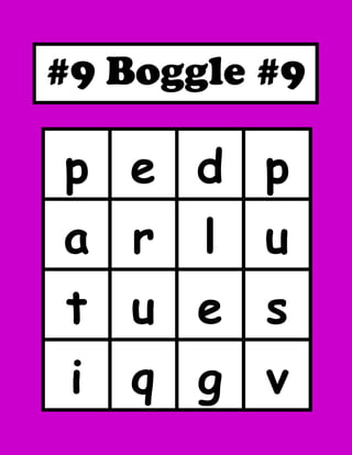 Boggle | PDF