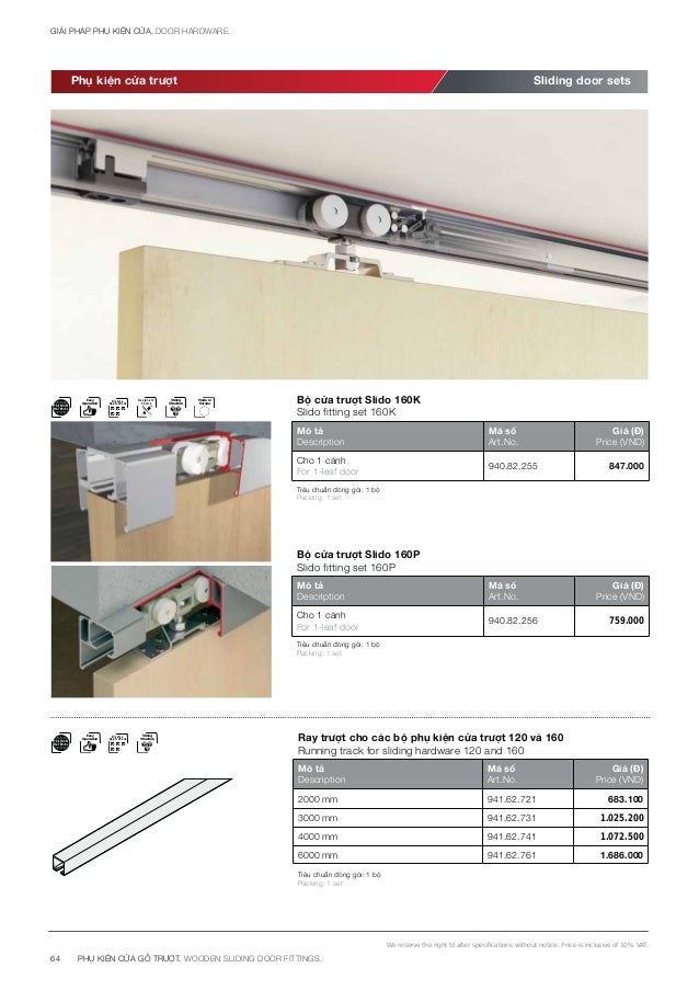 Catalogue Hafele Phụ Kiện Cửa Hafele 2017