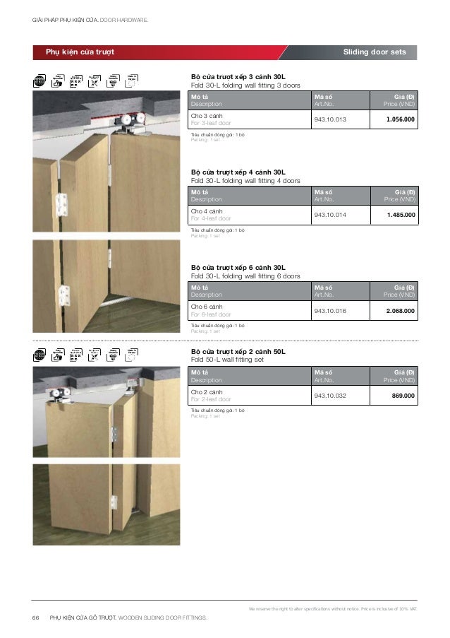 Catalogue Hafele Phụ Kiện Cửa Hafele 2017