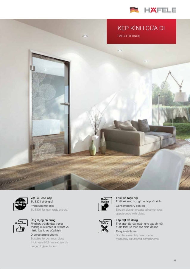 Catalogue Hafele Phụ Kiện Cửa Hafele 2017