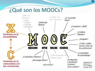 ¿Qué son los MOOCs?
 