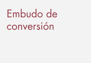 Embudo de 
conversión 
 