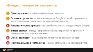 Глубже о процессах и инструментах для линкбилдинга