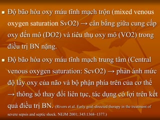 Độ bão hòa oxy máu tĩnh mạch trung tâm - ScvO2 - BS Nguyễn Minh Tiến.ppt
