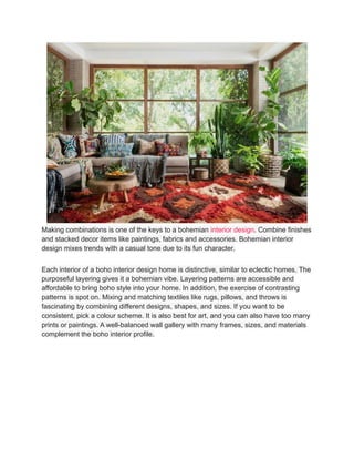 10 Mistakes to Avoid in Bohemian Interior Design | metercube