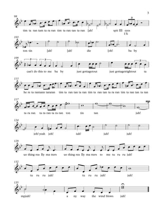 tim ta ran tam ta ra ran tim ta ran tan ta ran [ah! spit III eyes
13i
98
ton tin [ah! [ah! die [oh! ba by
103
can't do this to me ba by just gottagetout just gottagetrightout ta
109
he re ta rantann tararan tim ta ran tan ta ran tim ta ran tan ta ra ran tim ta ran tan ta ran
113
ta ra ran ta ra ran ta ra ran ton tin tan
mp
juh!
117
joh! yeah joh! iuh! juh! juh!
124
uo thing rea Ily ma tters uo thing rea Ily ma tters to me tu ru ru juh!
129
tu ru ru juh! tu ru ru juh! juh!
132
mpjuh! a ny way the wind blows juh!
135
&bb b b
3
&bb
&bb
3 3 3
&bb
&bb .
&bb
&bb
&bb
&bb U
œ
œ œb ™ œ™ œ œ œ™ œ
œn œ™ œ™ œ œ ˙˙ ˙˙ ˙˙ œ œ œ œb œ œ Ó
œb
j œb ™ Ó
˙ ˙ ˙ ˙b œ œb ˙™
œ œb ˙™ œ ˙ œ
Œ œb œ œ œ œ œ ˙ œ œ œ œ œ ˙ œ œ œ œ œ œ œ
œ œ œ œb œ™ œœœ™ œ
œ œb ™ œ™ œ œ
œ
œ œb ™ œ™ œ œ œ™ œ
œn œ™ œ™ œ œ
œ œb œ œ œ œ œ œ œ œ w# w w w
w w
˙ œ œ œ# œ œ ˙ œ™ œ œ ˙ ˙ ˙ ˙ ˙
œ œ œ œ œ
j
œ™ œ œ œ œ œ
j
œ œ
j
œ œ œ œ œ œ œ œ
œ
œ œ œ œ œ œ œ œ
œ œ œ œb œ œ œ w
˙˙ ˙œ œ œ œ œ œ œ œ
ww
3
 