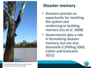 Media frames and Memory: Social constructions of climate change following the 2011 Brisbane flood