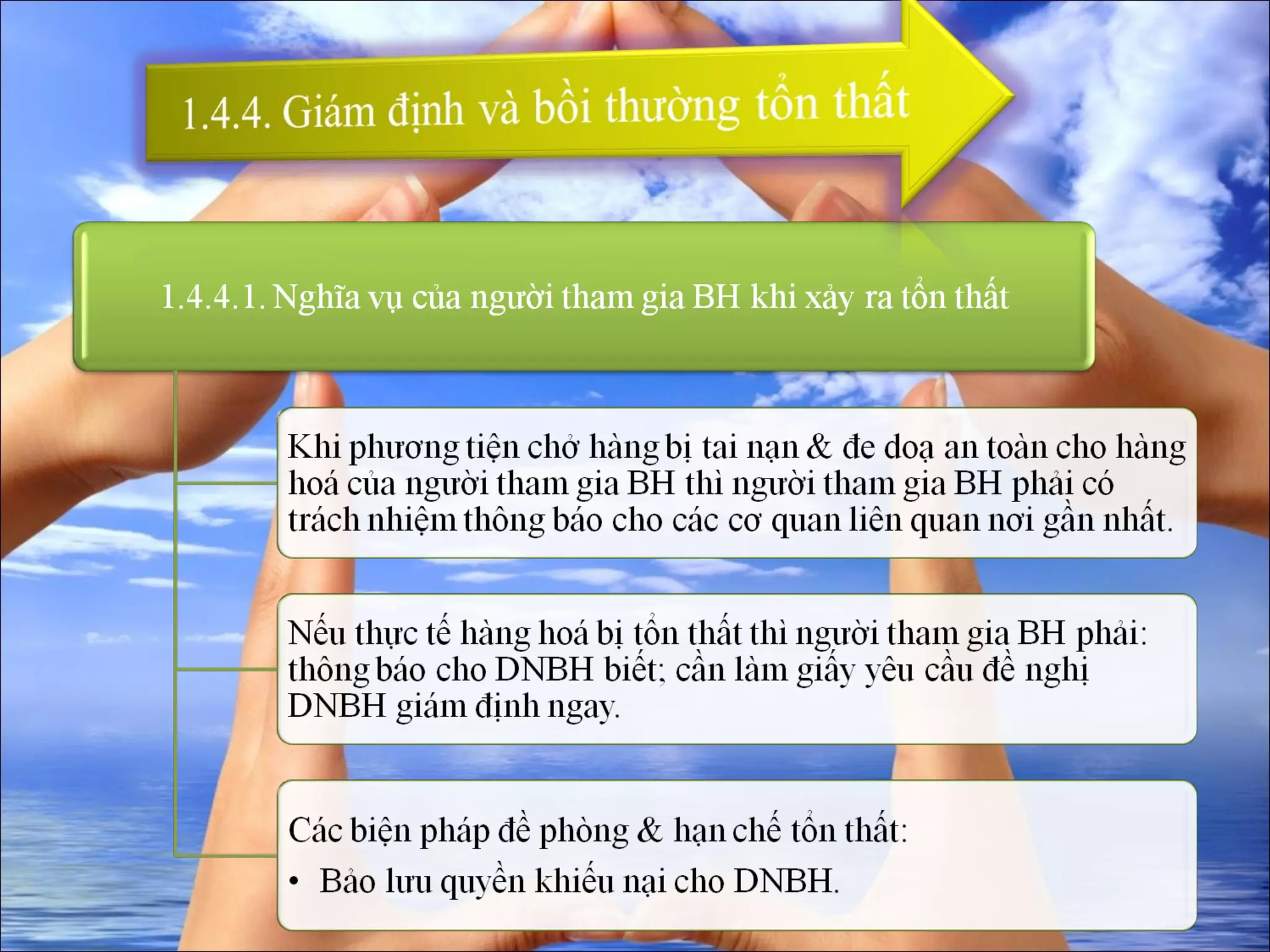 Bảo hiểm hàng hoá vận chuyển bằng tầu biển