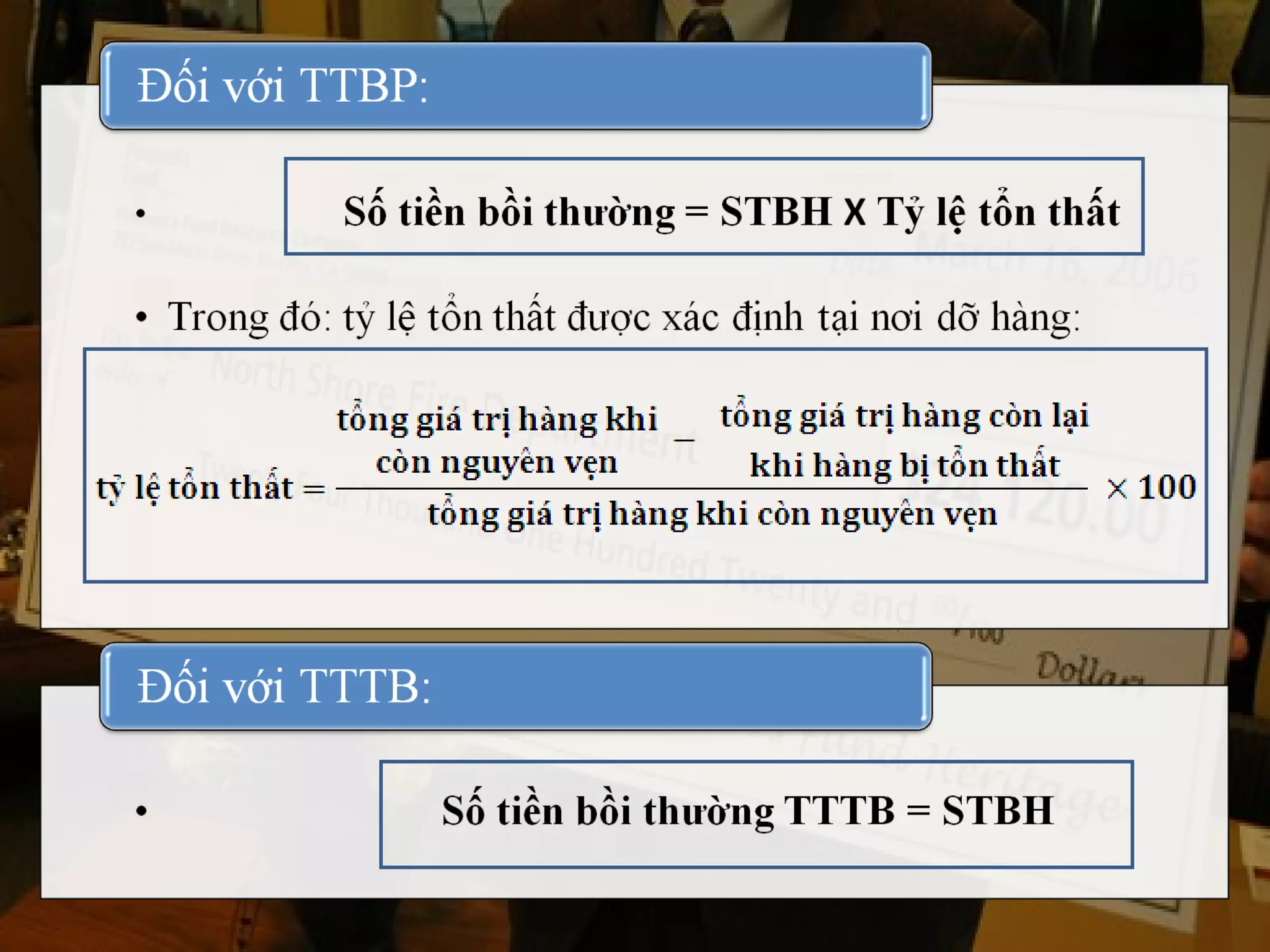 Bảo hiểm hàng hoá vận chuyển bằng tầu biển