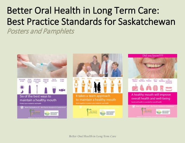 saskatchewan seniors oral health and long term care strategy dental health flyers