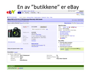 En av ”butikkene” er eBay