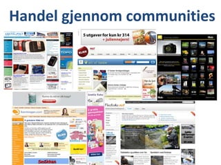 Handel gjennom communities