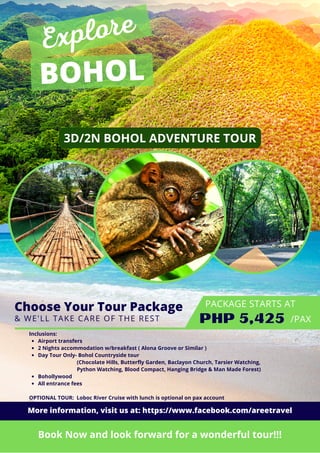 Bohol Tour Package pdf Bohol Tour Package pdf
