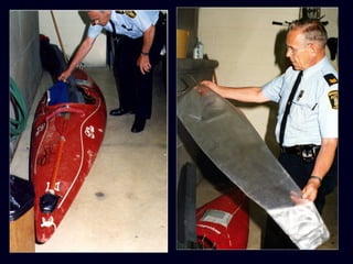 Su kayak rojo fue 
encontrado intacto con 
solo una pequeña 
abolladura en el costado, 
debajo de las caídas de 
herradura en el lado 
canadiense. Su cuerpo 
nunca fue encontrado. 
 