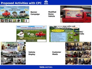Proposed Activities with CPC 
Banner 
Campaign 
Modified 
Demo 
Vehicle 
Leaflets/ 
Hand bills 
Vehicle 
Display 
Customer 
Meets 
