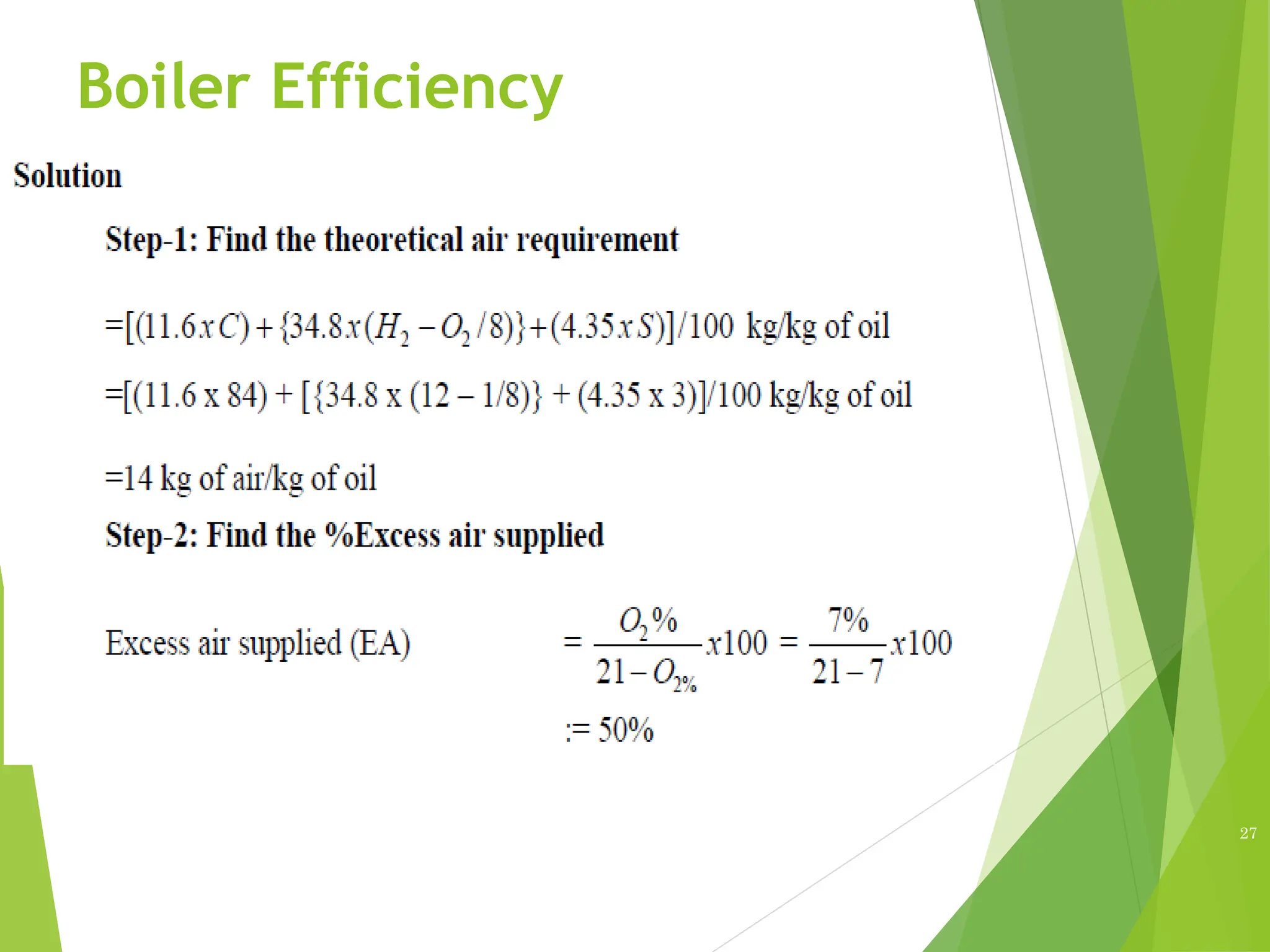 Boiler Efficiency
27
 