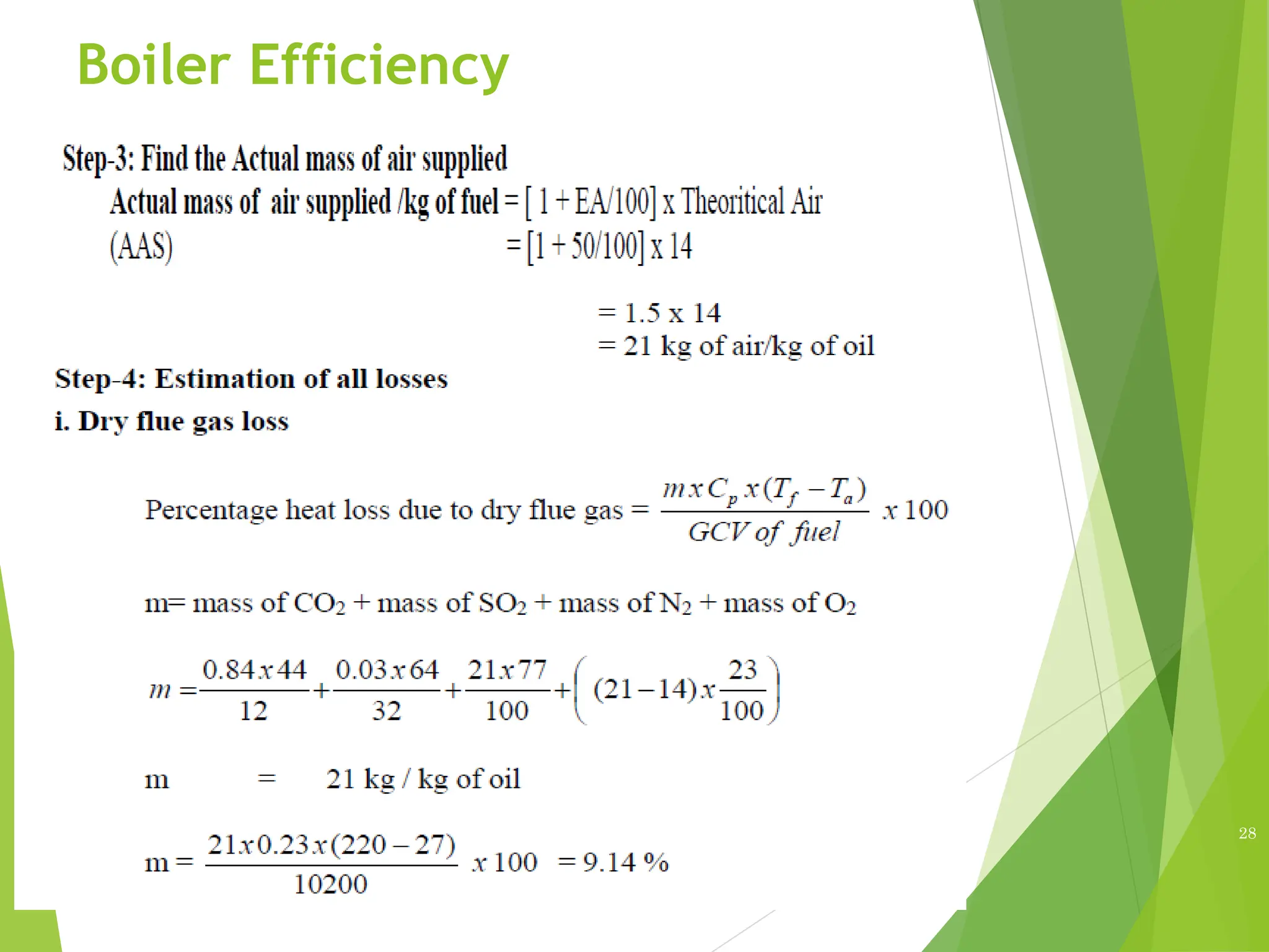 Boiler Efficiency
28
 