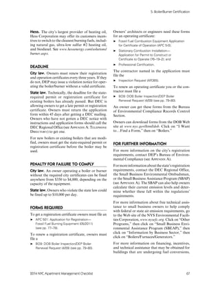 NYC Apartment Management Checklist: Boiler/Burner Certification | PDF