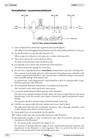 The Steam and Condensate Loop4.4.16
Instrumentation Module 4.4Block 4 Flowmetering
 