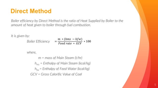 Boiler Efficiency Calculation by Direct & Indirect Method | PPTX ...