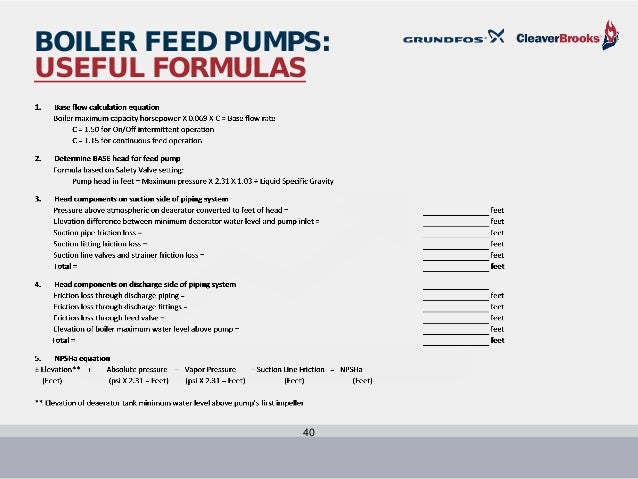 Boiler feed and pump sizing cb and grundfos july 2016(1)