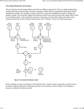 Boiler Feed Water Control | PDF