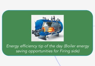 Energy	efficiency	tip	of	the	day	(Boiler	energy
saving	opportunities	for	Firing	side)
 