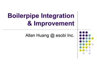 Boilerpipe Integration
& Improvement
Allan Huang @ esobi Inc.

 