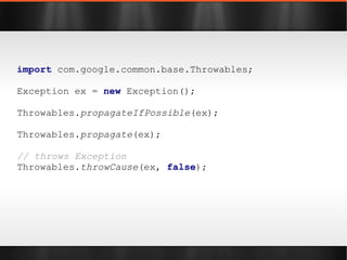 import static  com.google.common.base.Strings.*; 