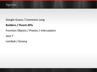 import static  com.google.common.base.Equivalences.*; class  Person  implements  Comparable<Person> { String  name ; Date  timestamp  =  new  Date(); @Override public   boolean  equals(Object obj) { if  (obj ==  null ) {  return   false ; } if  (obj ==  this ) {  return   true ; } if  (obj.getClass() != getClass()) { return   false ; } Person rhs = (Person) obj; return   equals ().equivalent( name , rhs. name ) && equals ().equivalent( timestamp , rhs. timestamp ); } @Override public   int  hashCode() { return   hashCode ( name ,  timestamp ); } } 