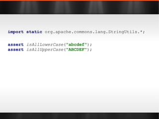 Agenda Google Guava /  Commons Lang 