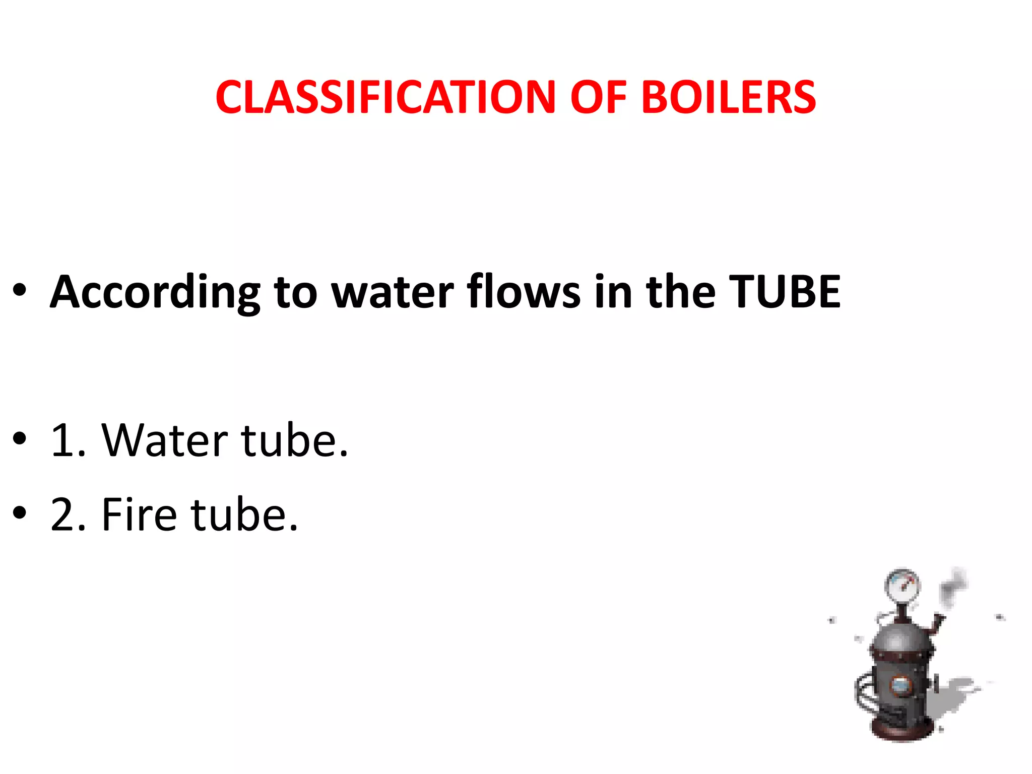 types of Boilers used in industries PPT