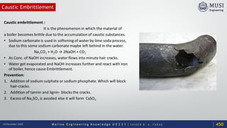 M a r i n e E n g i n e e r i n g K n o w l e d g e U E 2 3 1 | Y A S S E R B . A . F A R A G18 December 2020
Caustic Embrittlement
450
 