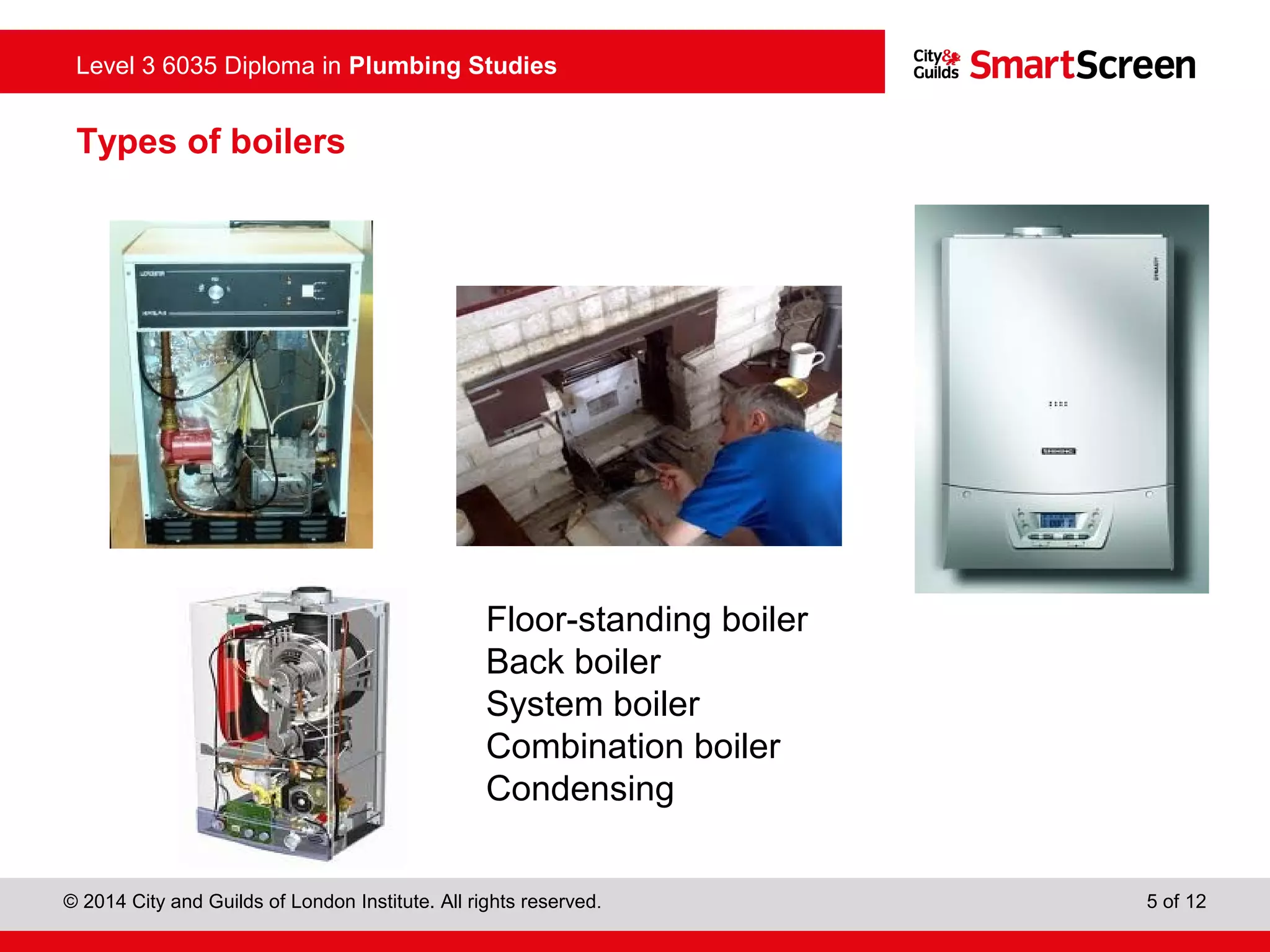 Boilers used in domestic central heating systems | PPT