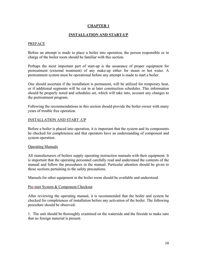 Boiler water quality requirements abma