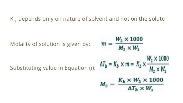 Boiling Point Elevation Formula