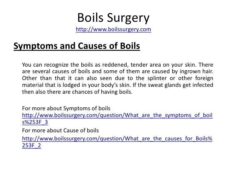 All About Boils Surgery And Its Benefits