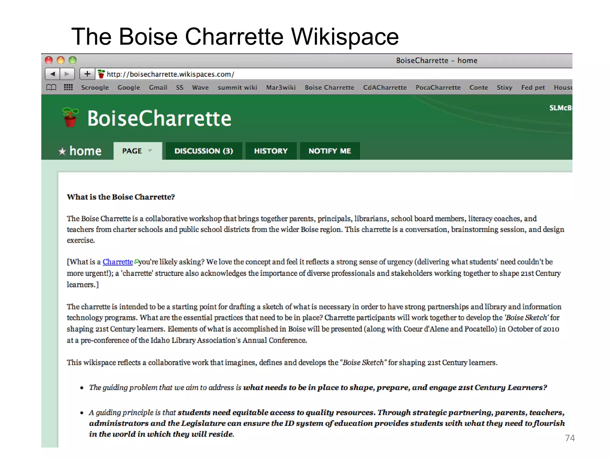 The opportunity of the century has arrived.59