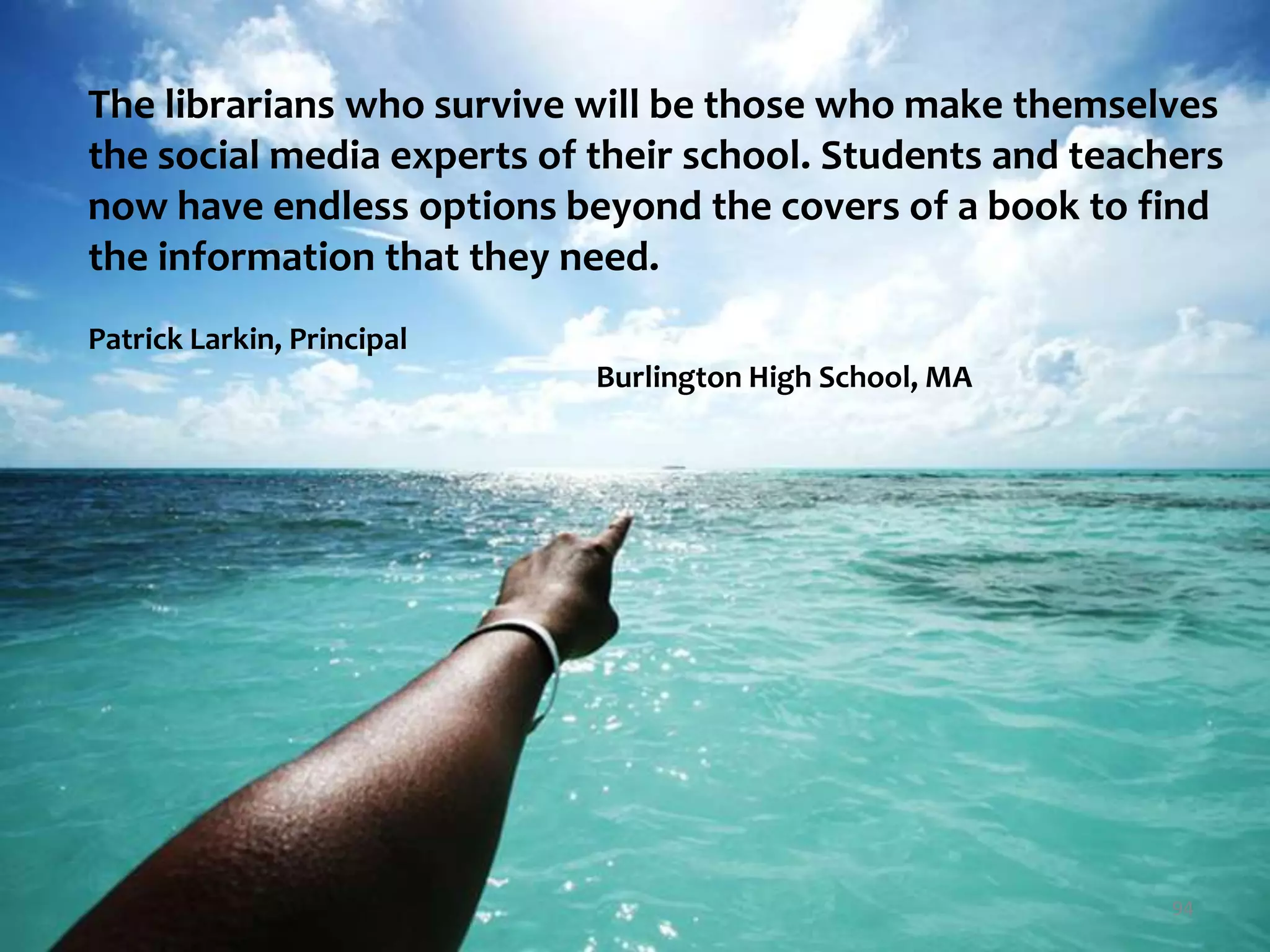 Today’s Objectives:reformatEnsure equitable and innovative 21st century teaching and learning for all students. Transform community engagement in your district.Create a blueprint for launching a 21st century Library Information and Technology (LIT)  program in your school and in your district.What else?   76
