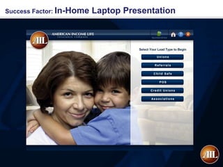 Success Factor: In-Home   Laptop Presentation
 