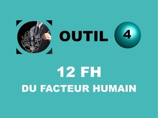 OUTIL 4
12 FH
DU FACTEUR HUMAIN
 