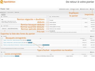 Exportez la liste des livres du panier
Dupliquez
le panier
Imprimez
Bouquets enregistrés
Livres enregistrés
Remise négociée + doublons
déduits
Remise quantité déduite
Remise spéciale déduite
Prix net
De retour à votre panier
Type d’achat : acquisition ou location
Remise bouquet déduite
 