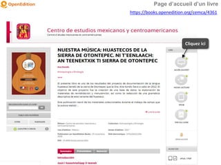 Page d’accueil d’un livre
https://books.openedition.org/cemca/4361
Cliquez ici
 