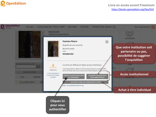 Livre en accès ouvert Freemium
https://books.openedition.org/ifea/919
Cliquez ici
pour vous
authentifier
Accès institutionnel
Achat à titre individuel
Que votre institution soit
partenaire ou pas,
possibilité de suggérer
l’acquisition
 