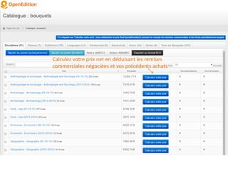 Calculez votre prix net en déduisant les remises
commerciales négociées et vos précédents achats
 
