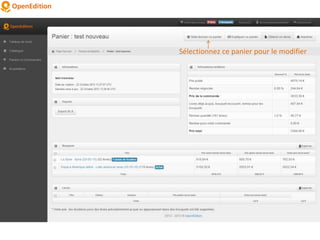 Sélectionnez ce panier pour le modifier
 