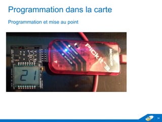 Programmation dans la carte
Programmation et mise au point
34
 