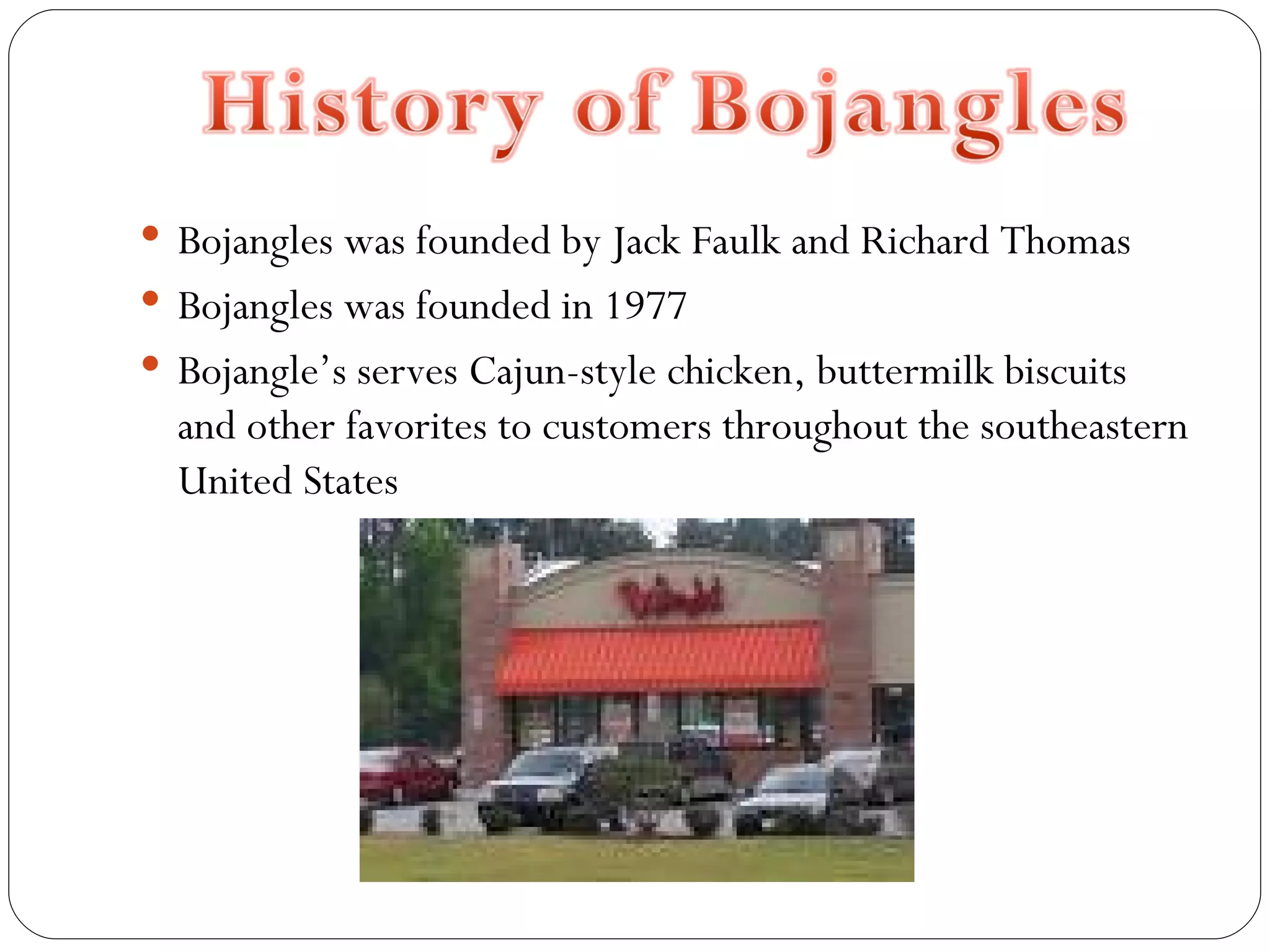 Bojangles Franchise Project | PPT