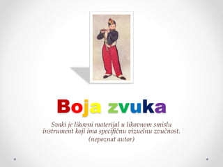 Boja zvuka | PPTX