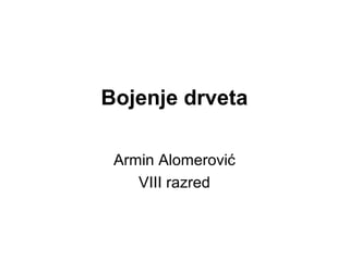 Bojenje drveta
Armin Alomerović
VIII razred

 